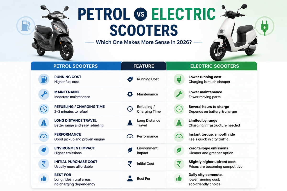 Petrol vs Electric Scooters in 2026