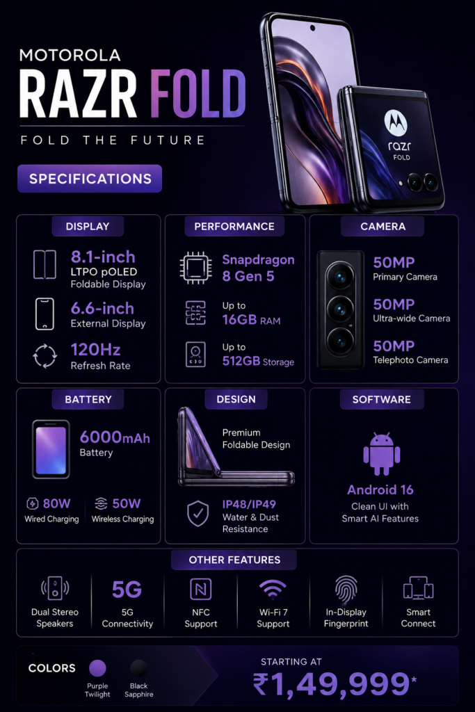 Motorola Razr Fold Launched in India