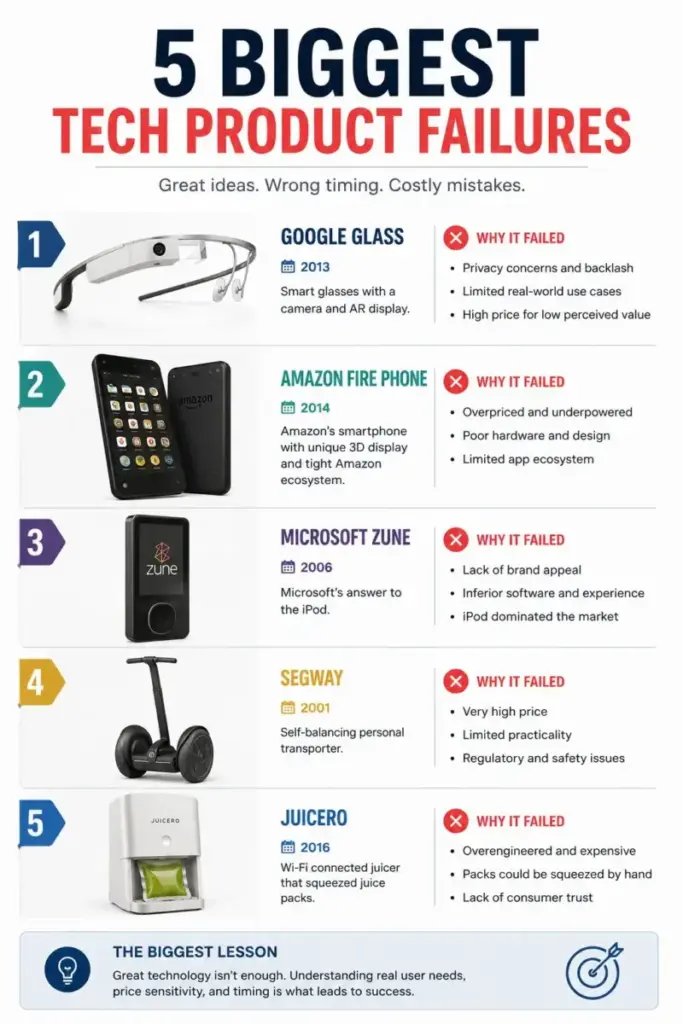 biggest tech product failures of all time